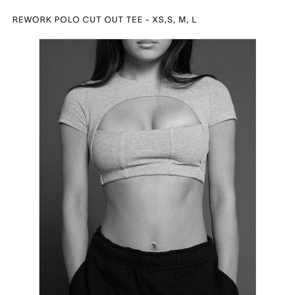 Frankie Rework Polo Ralph Cutout Tee - Picture 3 of 3
